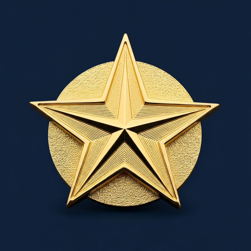 Achievement Badge - Gold Finish
