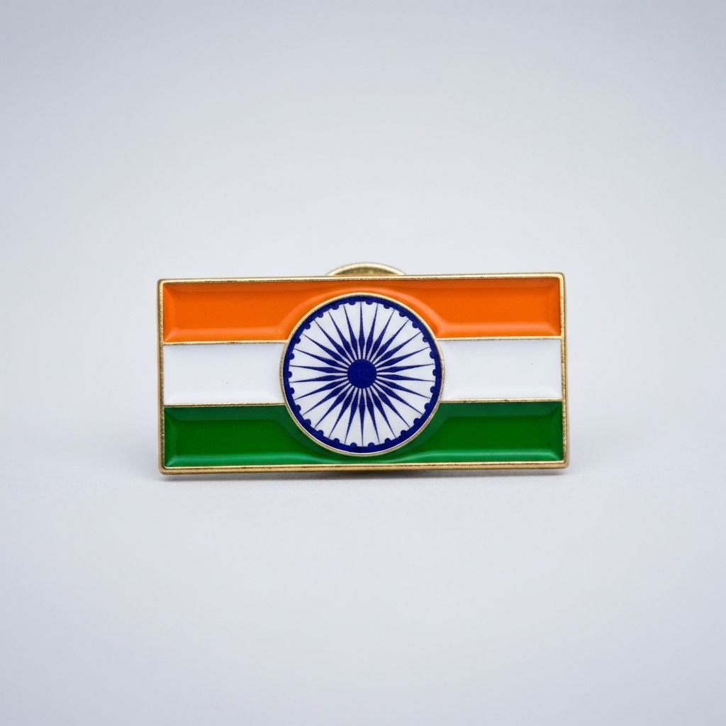 Flag Lapel Pin - Indian Tricolor