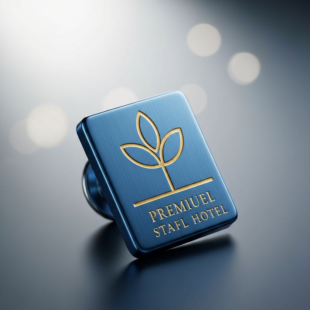 Hotel Lapel Pin - Custom Logo