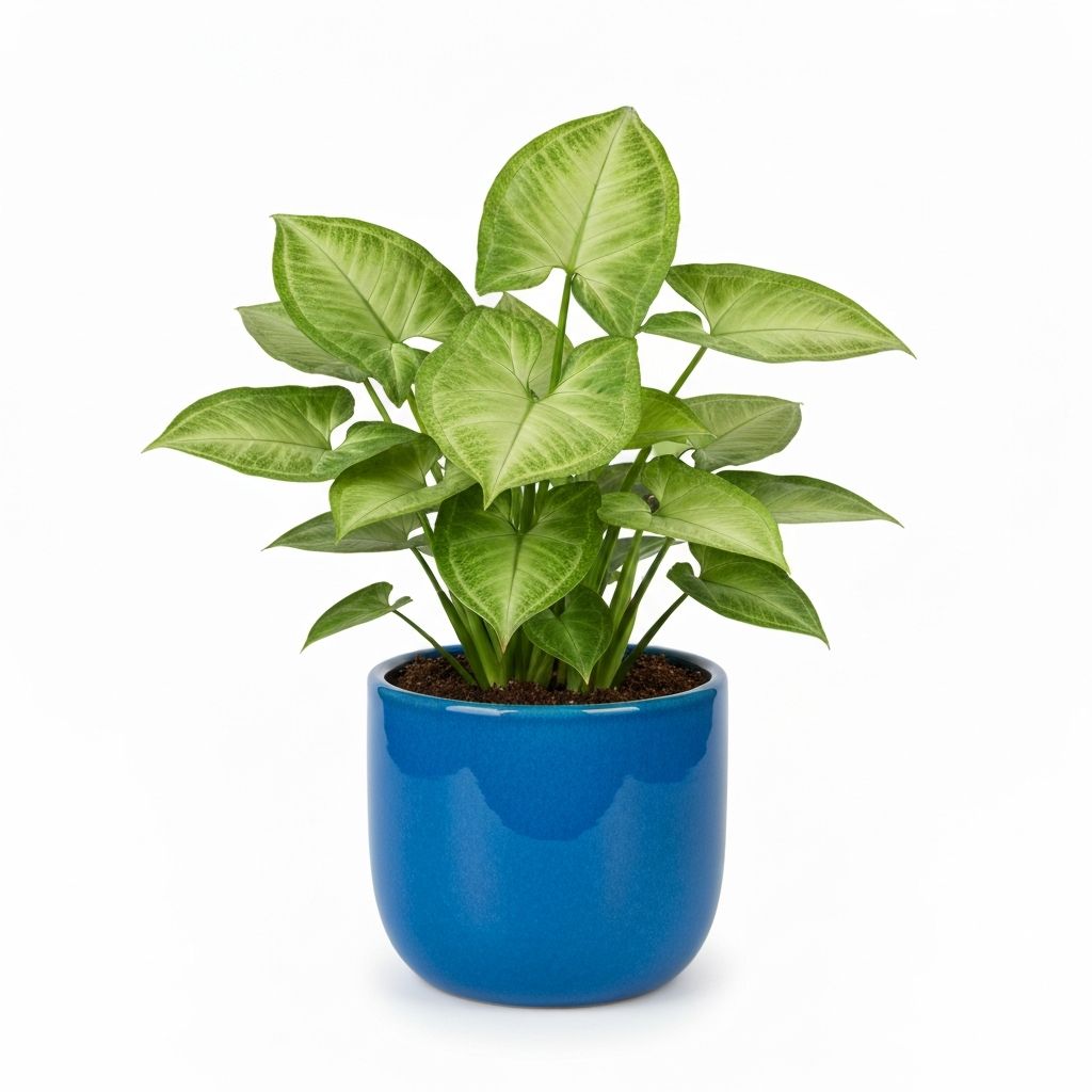Syngonium Plant In Blue Pot