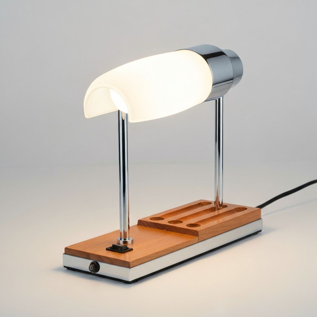 Table Lamp with Pen Stand
